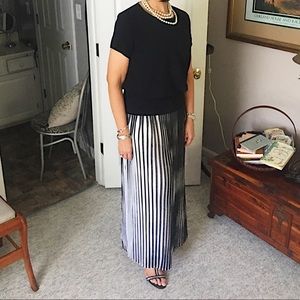 Pleated Evening Maxi Skirt ONLY